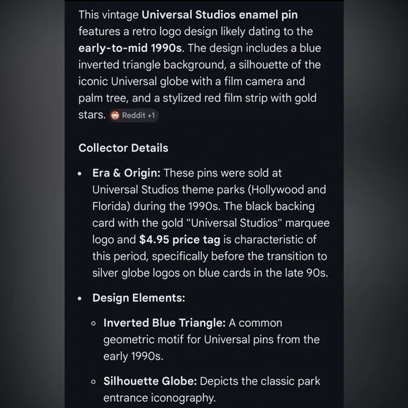 Vintage Universal Studios Movie Reel Film Camera Trading Pin NOS NEW Collector - Picture 4 of 4